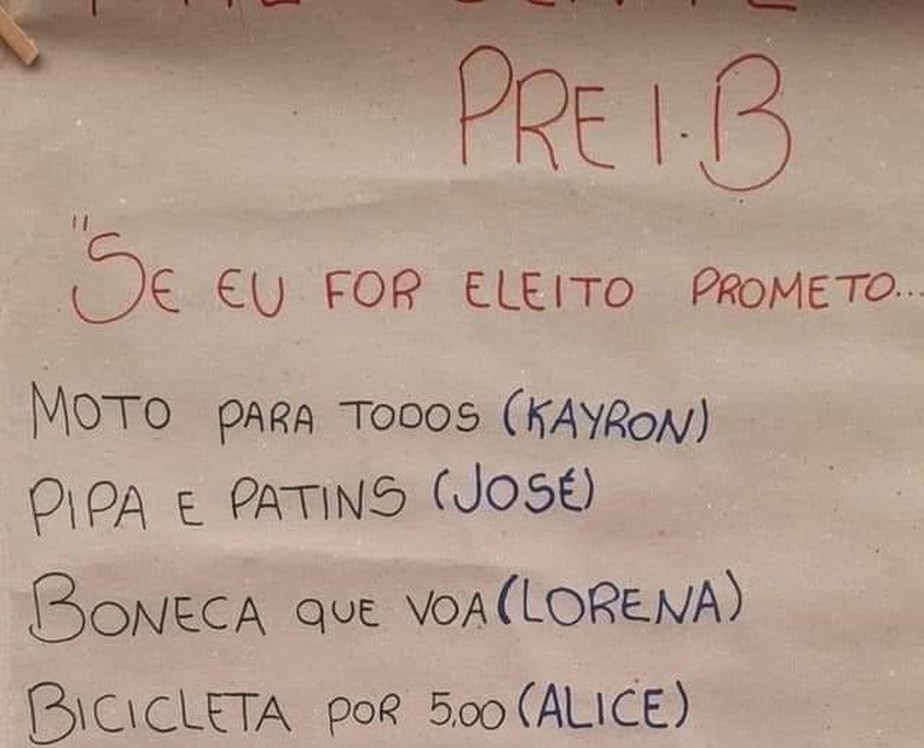 Crianças criam propostas caso sejam eleitas presidente do Brasil