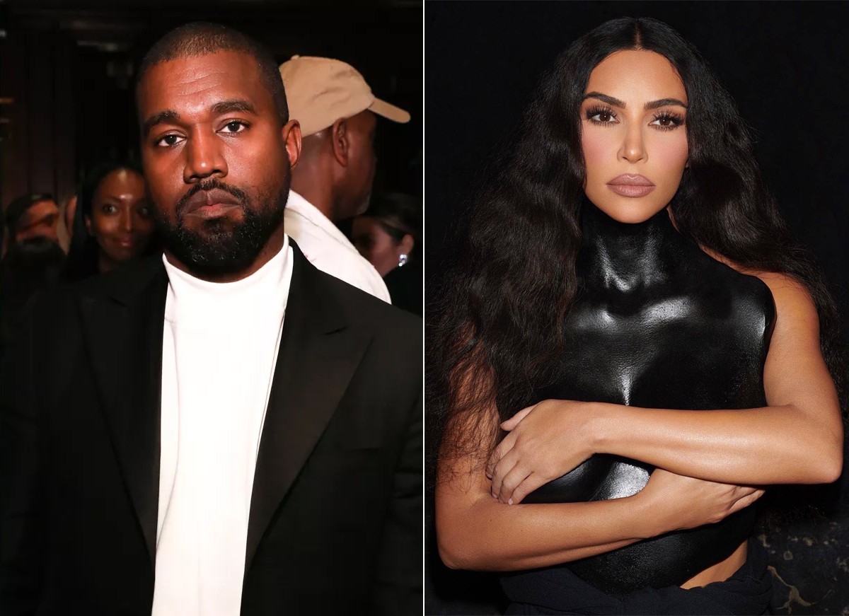 Kanye West e Kim Kardashian (Foto: Getty Images e Reprodução / Instagram)