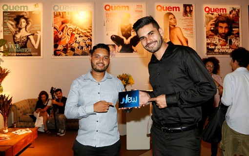 Rafael Ramos e Diogo Xavier da New Telecon no Lounge da QUEM/ Marie Claire
