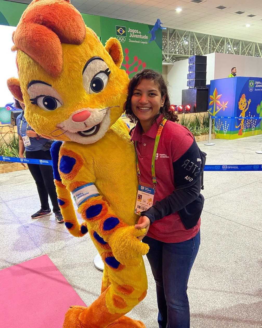 Sarah Menezes nos Jogos da Juventude 2022 — Foto: Reprodução/Instagram