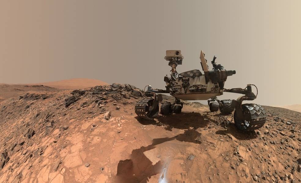 Rover Curiosity, da Nasa, está em missão desde novembro de 2011 no planeta vermelho — Foto: NASA/JPL-Caltech/MSSS