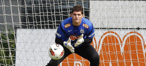 Rafael, no treino do Santos (Foto: Divulgação/Santos FC)