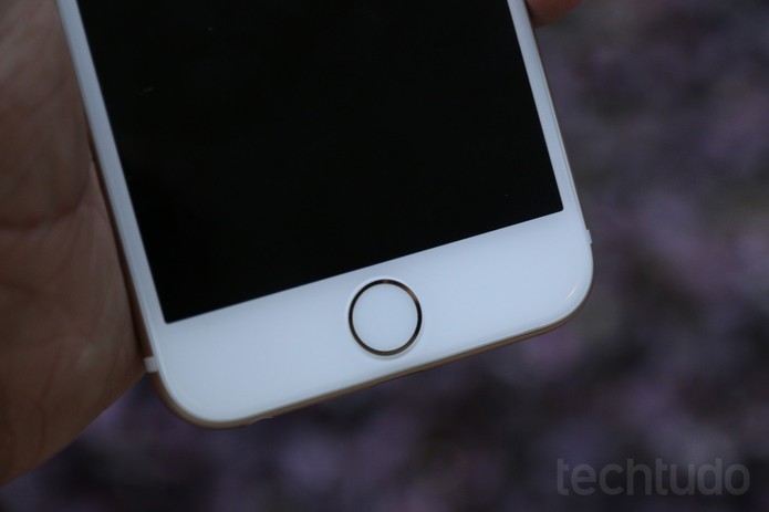 Botão home do iPhone 6 com Touch ID (Foto: Lucas Mendes/TechTudo)