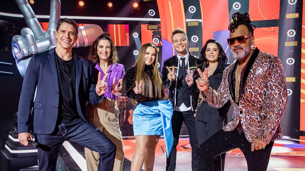 Técnicos da última temporada do The Voice Kids (Foto: Reprodução, Globo)