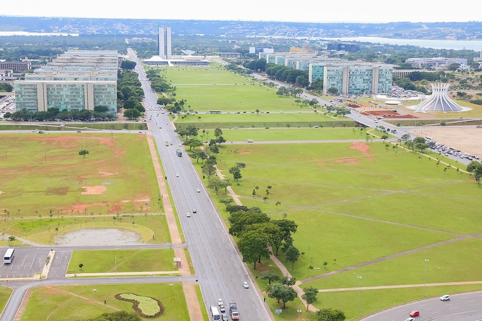 Esplanada dos Ministérios em Brasília — Foto: Paulo H. Carvalho / Agência Brasília.