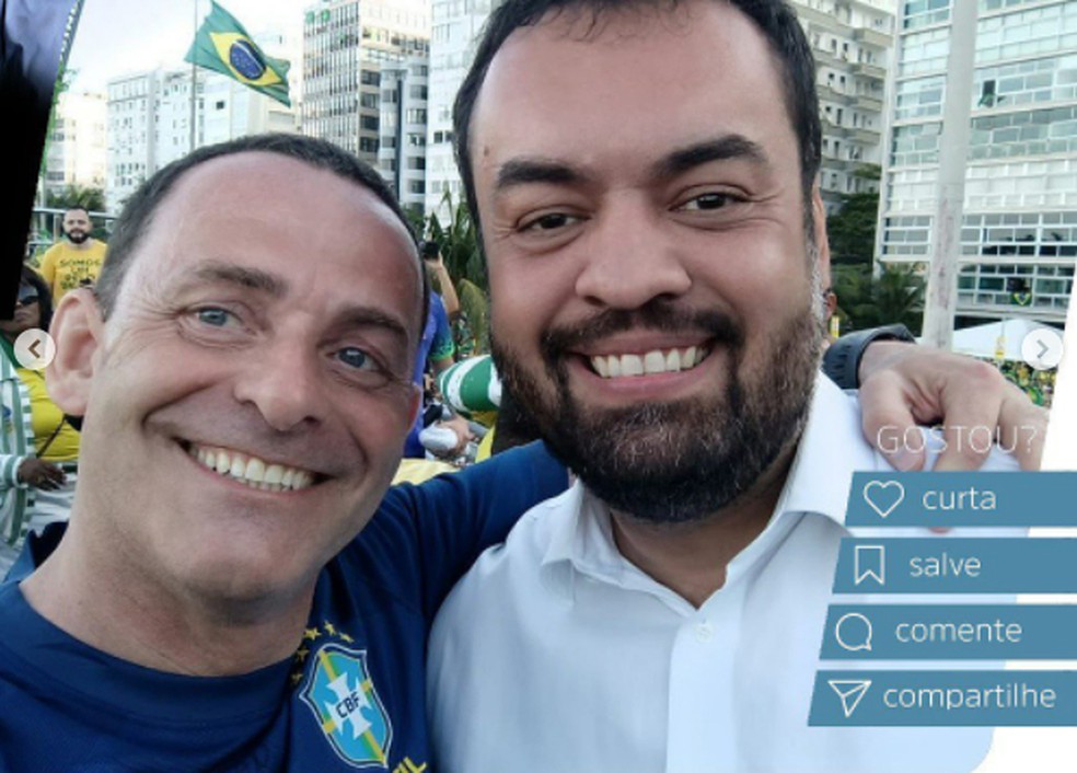 Allan Turnovski e Cláudio Castro — Foto: Reprodução/ Instagram