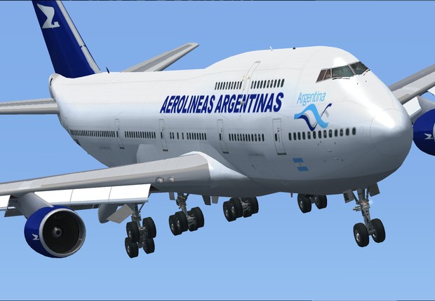 Boeing 747-400 da Aerolineas Argentinas (Foto: Divulgação)