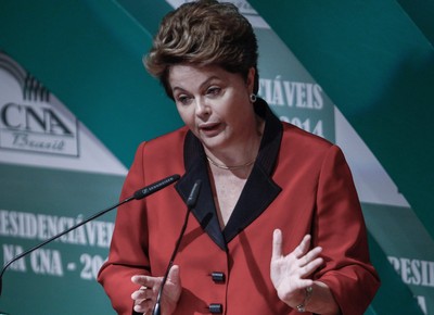 politica_presidenciaveis_cna_dilmarousseff (Foto: André Coelho/Agência O Globo)