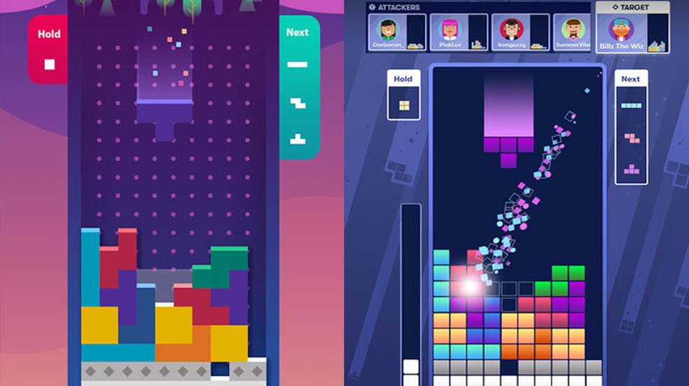 O clássico Tetris está disponível para smartphones Android e iOS com direito a modos multijogador — Foto: Reprodução/Google Play Store