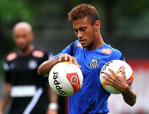 Neymar treino Santos (Foto: Ricardo Saibun / Divulgação Santos FC)