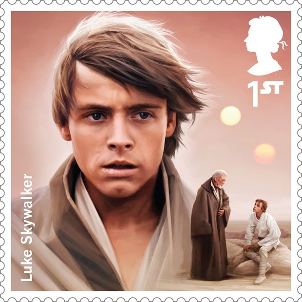 Selo 'Star Wars' (Foto: Divulgação/Royal Mail) Selo 'Star Wars' (Foto: Divulgação/Royal Mail)