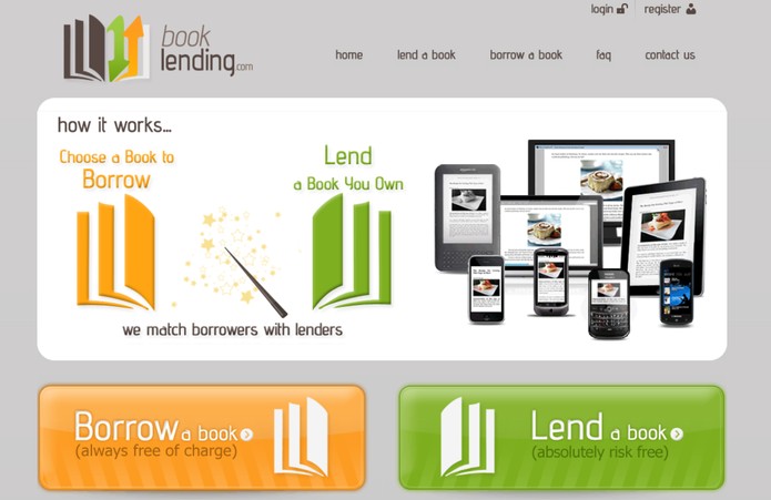 Book Lending é uma plataforma de empréstimo de livros digitais (Foto: Reprodução/Book Lending) Book Lending é uma plataforma de empréstimo de livros digitais (Foto: Reprodução/Book Lending)