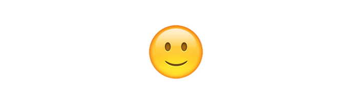Emoji sorrindo discretamente significa estar feliz, mas nem tanto (Foto: Reprodução/emojipedia)