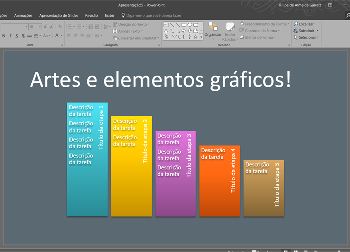 Gráficos, imagens e artes são importantes para enriquecer seus slides (Foto: Reprodução/Filipe Garrett)
