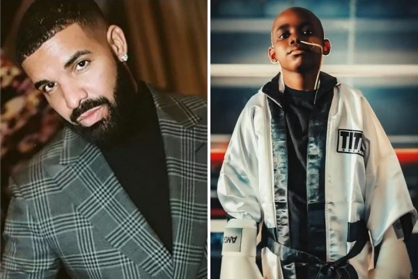O rapper Drake e seu fã Elijah Williams, que morreu aos 11 anos de idade após batalha de três anos contra o câncer (Foto: Instagram)