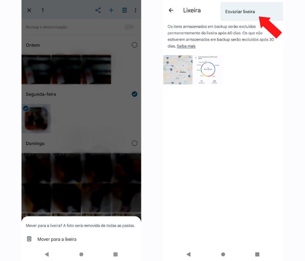 Apagar fotos ntimas da galeria  uma boa opo para evitar vazamentos  tambm  necessrio esvaziar a lixeira do celular   Foto: Reproduo/Mariana Tralback