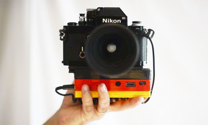 Case Im Back transforma câmeras analógicas em digitais (Foto: Divulgação/Kickstarter)