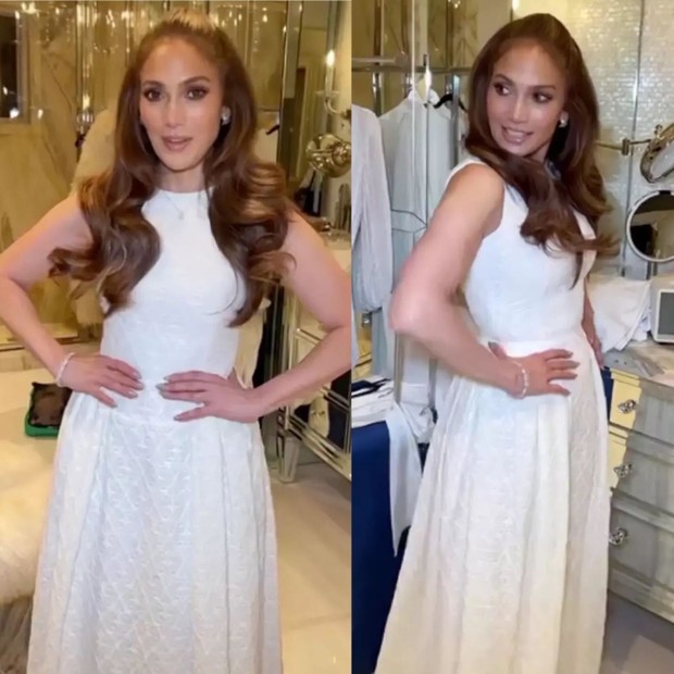 Jennifer Lopez usou um vestido de noiva de 43kg para o filme Casa Comigo?  - Vogue