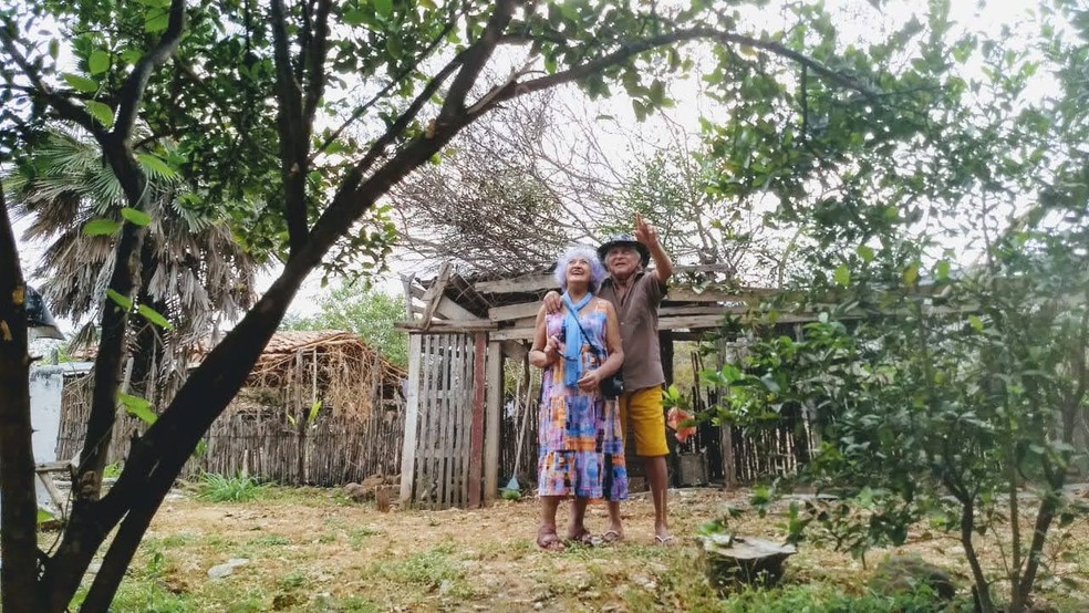 Namoro foi proibido na adolescência e idosos ficam juntos após 62 anos, no Ceará. — Foto: Isabel Brandão/Arquivo pessoal
