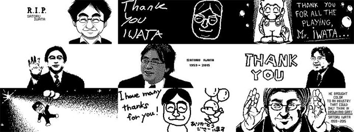 Usuários na rede social Miiverse da Nintendo também fizeram homenagens a Satoru Iwata (Foto: Reprodução/NeoGaf)