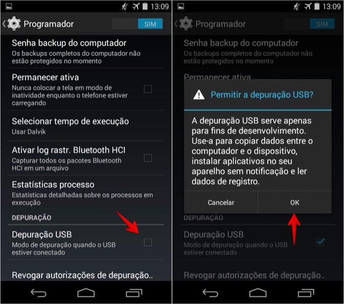 Ativando a depuração USB no Android do Moto G (Foto: Reprodução/Helito Bijora)