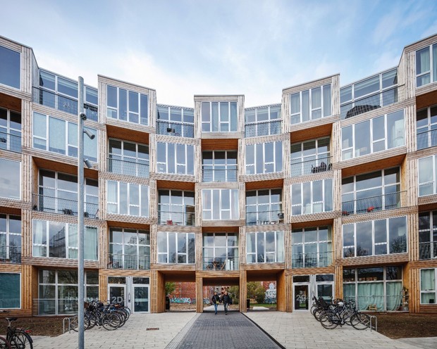 Voltado para pessoas de baixa renda, Copenhague ganha edifício com design incrível (Foto: Divulgação / Rasmus Hjortshoj)
