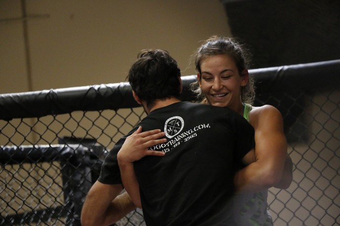 Miesha Tate, treino aberto, UFC 200 (Foto: Evelyn Rodrigues) Miesha Tate, treino aberto, UFC 200 (Foto: Evelyn Rodrigues)