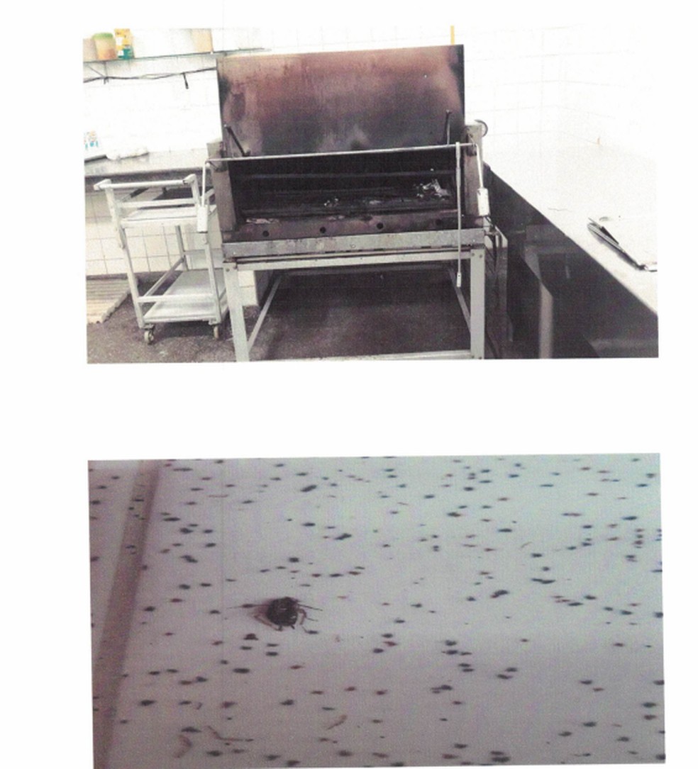 Sindicato de servidores da saúde denunciam situação precária na cozinha do Hospital Regional de Cáceres, a 219 km de Cuiabá — Foto: SISMA-MT