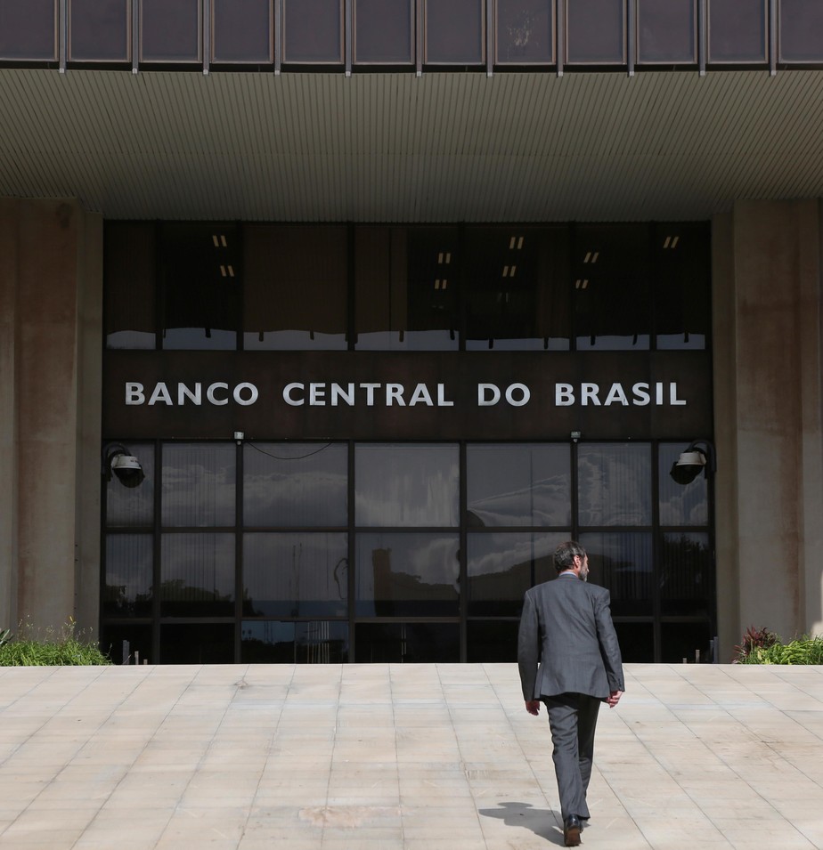 Entrada do prédio do Banco Central em Brasília