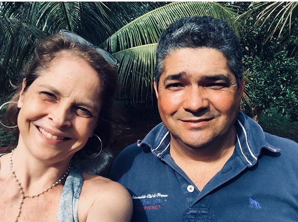 Drica Moraes e seu doador Nelson  — Foto: Reprodução/Instagram
