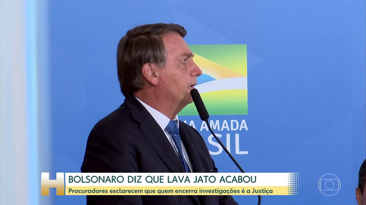 Bolsonaro diz que Lava Jato acabou