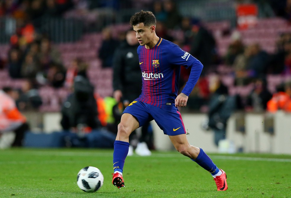 Philippe Coutinho em ação pelo Barcelona na última quarta-feira, contra o Valencia, pela Copa do Rei (Foto: Reuters)