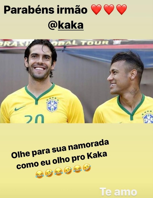 Kaká e Neymar (Foto: Reprodução/Instagram)