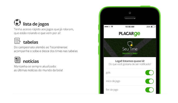 Aplicativo Placar GE: acompanhe os jogos e receba notificações no celular