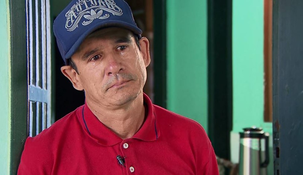 Márcio Cesar Costa falou à RPC das dificuldades com a fome — Foto: RPC