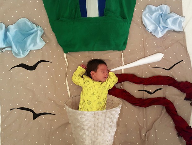 O bebê Marko no cenário dos sonhos criado pela mãe Marta Rojnic (Foto: Reprodução)