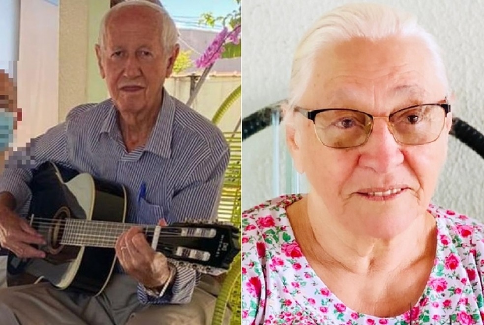Orestes Ambrósio do Nascimento, 81 anos, e a mulher, Maria do Carmo Nascimento, de 76 anos, morreram de Covid-19 — Foto: Reprodução