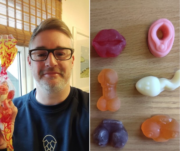 James fez um relato nas suas redes sociais contando como descobriu que havia comprado por engano doces em formato de órgãos genitais para os filhos (Foto: Reprodução/Linkedin)