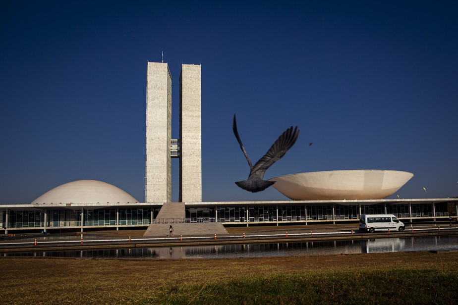 Fachada do Congresso Nacional, em Brasíla