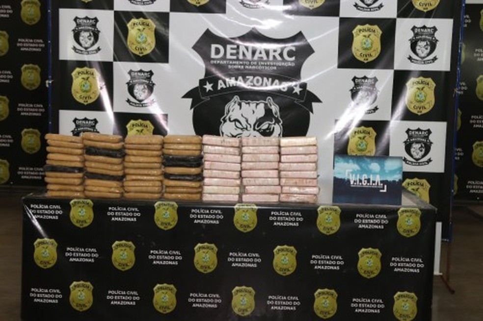 Ação que apreendeu drogas em Manaus foi realizada na tarde desta quarta-feira. — Foto: Divulgação/PC-AM