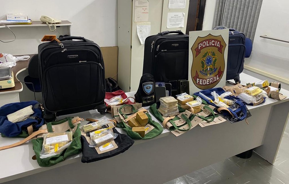 Polícia Federal apreende 77 quilos de ouro em Sorocaba (SP) — Foto: Polícia Federal/Divulgação
