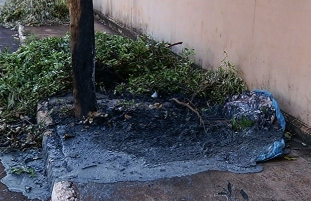 Polícia investiga novo ataque que incendiou carro em Jataí, Goiás (Foto: Reprodução/TV Anhanguera)