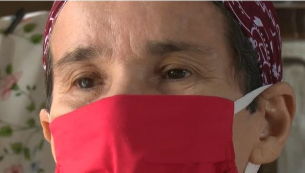 Maria do Socorro tem já perdeu a visão do olho direito devido à catarata e aguarda cirurgia — Foto: Reprodução/Rede Amazônica Acre