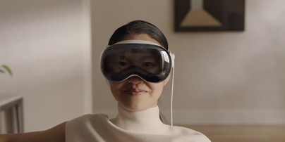 O Vision Pro da Apple, headset de realidade mista, exibir os olhos dos usurios para os outros  Foto: Apple/Divulgao