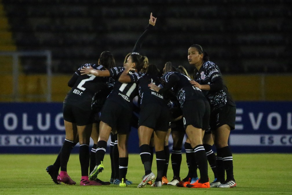 Corinthians na Libertadores Feminina, no Equador — Foto: Bruno Teixeira/Ag. Corinthians