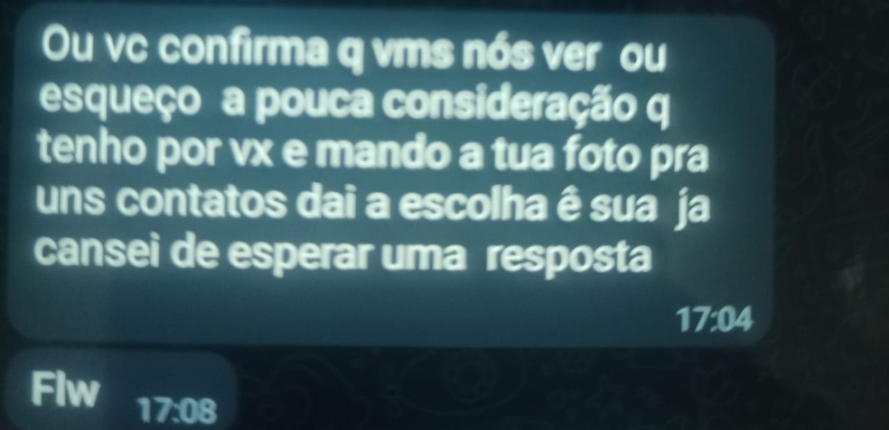 Depois, golpista tentava fazer sexo com as vítimas  — Foto: Arquivo pessoal 
