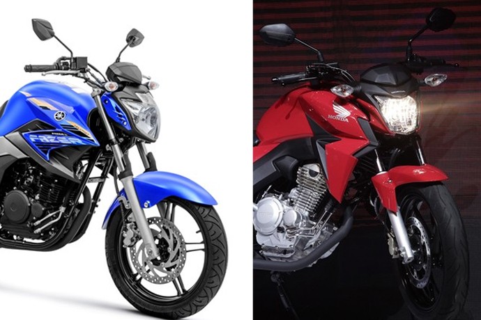 Yamaha Fazer 250 e Honda CB Twister
