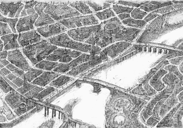 Desenhista cria mapas detalhados de cidades do Reino Unido (Foto: Reprodução /  Lorna Le Bredonchel)