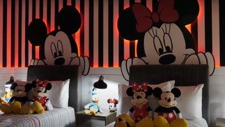 Quarto do Mickey e da Minnie na casa de José Aldo nos EUA — Foto: Reprodução