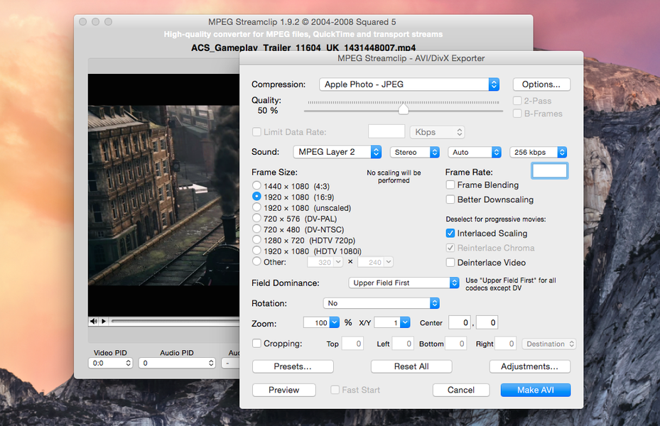 mpeg streamclip mac os x 10.9